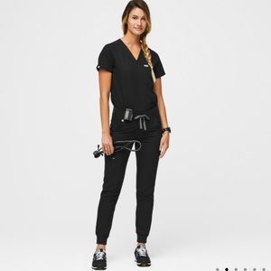 Figs Black Zamora Jogger Scrub Pants